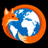 Mozilla Firefox 浏览器图标 - 一个环绕地球的狐狸图标