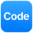 Visual Studio Code 编辑器图标 - 一个蓝色背景上有'Code'字样的图标