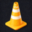 VLC 媒体播放器官方图标 - 一个黄色的交通锥图标